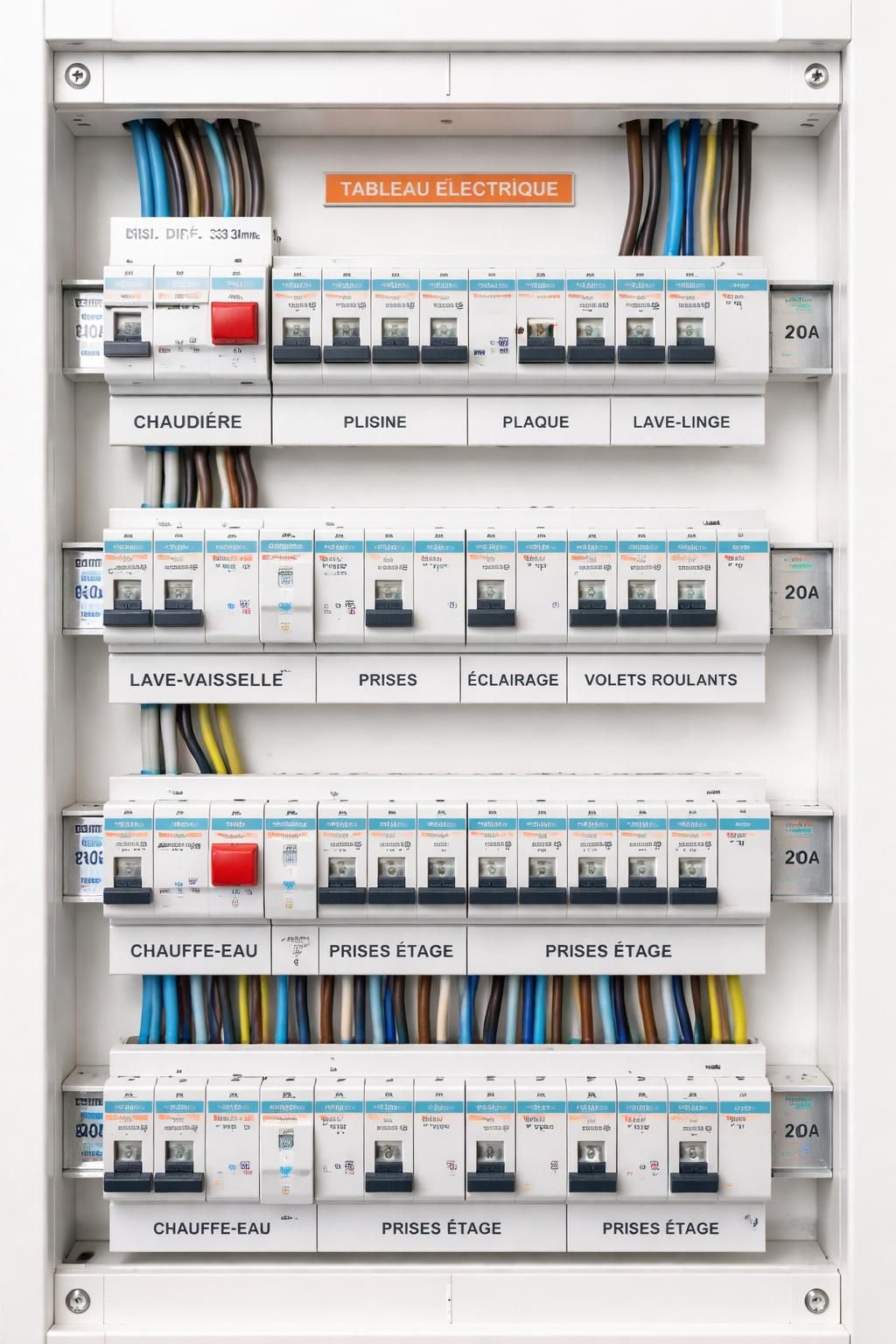 découvrez notre guide complet sur la composition d'un tableau électrique et apprenez à identifier les éléments essentiels pour une installation sûre et conforme.