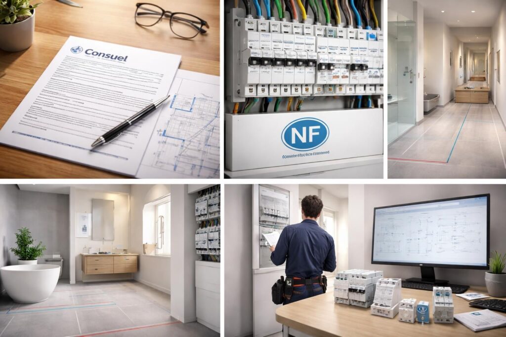 découvrez les exigences de la norme nf c 15-100 pour le nombre de prises électriques par pièce et assurez une installation conforme et sécurisée dans votre logement.