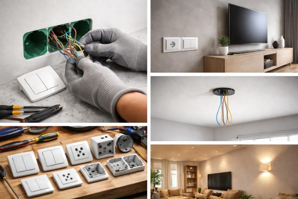 découvrez notre guide complet pour installer une prise électrique sur plan de travail de cuisine conforme aux normes en vigueur, garantissant sécurité et performance.