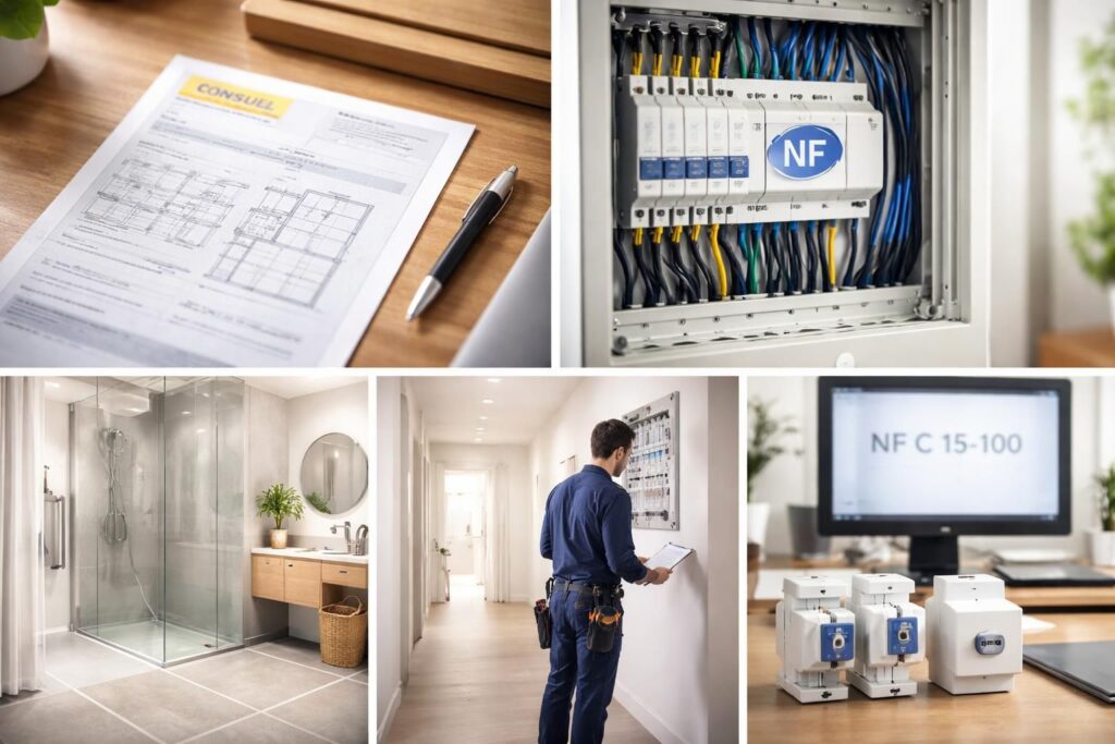 découvrez les exigences essentielles de la norme nf c 15-100 à respecter dans le couloir d'entrée pour garantir sécurité et conformité électrique.