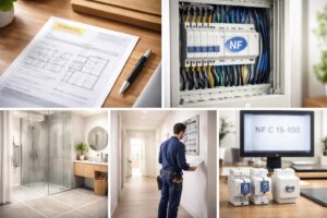 découvrez les exigences essentielles de la norme nf c 15-100 à respecter dans le couloir d'entrée pour garantir sécurité et conformité électrique.