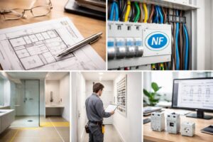 découvrez les exigences de la norme nf c 15-100 pour une installation électrique sécurisée dans votre garage. assurez la sécurité et la conformité de vos équipements électriques.