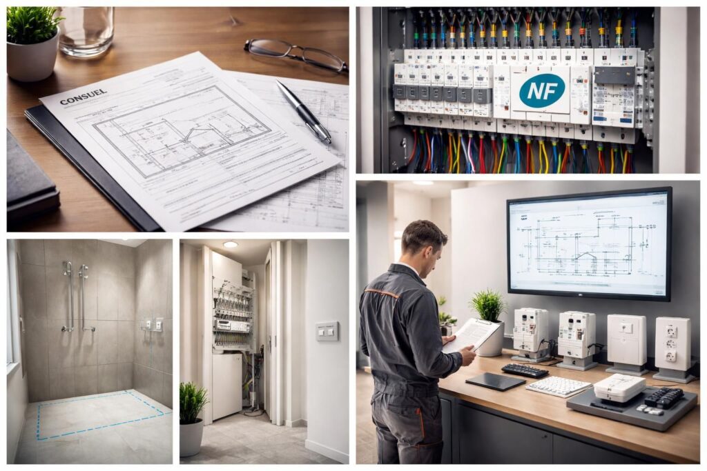 découvrez les hauteurs recommandées par la norme nf c 15-100 pour l'installation des prises et interrupteurs afin d'assurer sécurité et conformité électrique dans votre logement.
