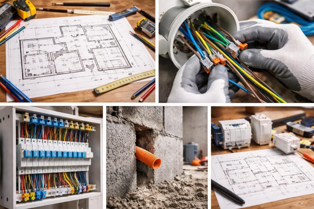 découvrez notre guide complet pour installer un câblage va-et-vient avec schéma et 3 interrupteurs permutateurs, pour une installation électrique efficace et sécurisée.