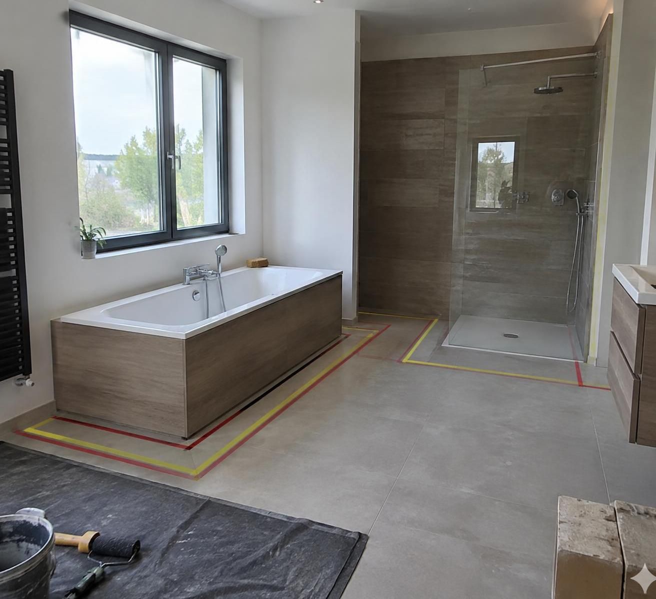 découvrez les volumes de sécurité dans la salle de bain et les appareils électriques autorisés dans chaque zone pour une installation conforme.